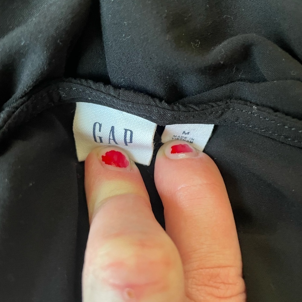 GAP black wrap maxi dress - Picture 4 of 5